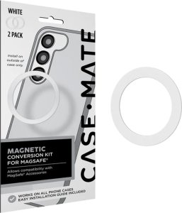 Case-Mate Case-Mate Magnetic Conversion Kit for MagSafe - Uniwersalny pierścień magnetyczny na etui / smartfona 2 szt. (White) 1