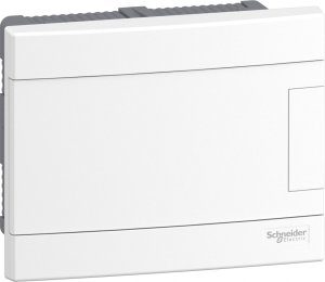 SCHNEIDERE Rozdzielnica podtynkowa Schneider 1x8 IP40 IK07 Easy9 EU EZ9EU-1-8-PT-P EZ9EUB108 biała drzwi białe 3