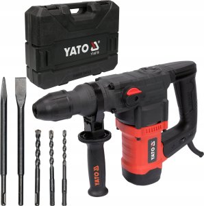 Młotowiertarka Yato MÅOT SDS+ 1100W, 3 FUNKCJE + WIERTÅA I DÅUTA 12