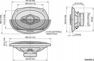Głośnik samochodowy Pioneer Pioneer TS-A6971F 5