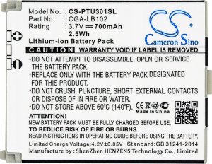 Bateria Cameron Sino Akumulator Bateria Typ Cga-lb102 Do Telefonu Panasonic Kx-tu301 Gme Kx-tu321 Kx-tu311 Kx-tu325 Kx-tw221 Kx-tu320 Kx-tu327 Kx-tu328 / Cs-ptu301sl 4