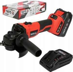 Szlifierka Yato SZLIFIERKA KÄTOWA 18V 125MM, BEZSZCZOTKOWA 1*4AH+ÅADOWARKA 6