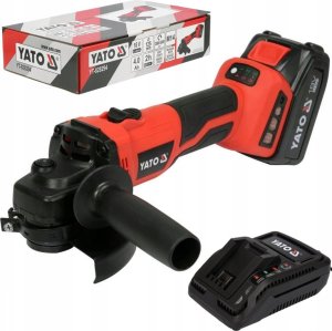 Szlifierka Yato SZLIFIERKA KÄTOWA 18V 125MM, BEZSZCZOTKOWA 1*4AH+ÅADOWARKA 10