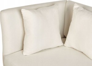 Beliani Szezlong prawostronny biały RIOM 6