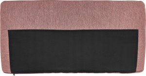 Beliani Narożnik 2-osobowy prawostronny różowy brąz BREDA 11