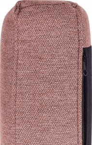 Beliani Narożnik 2-osobowy prawostronny różowy brąz BREDA 9