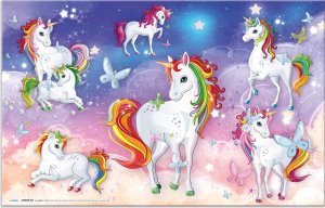 Herma HERMA Schreibunterlage Einhorn 55x35 3 Stück 3