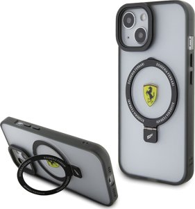 Ferrari Ferrari FEHMP15SUSCAH iPhone 15 / 14 / 13 6.1" transparent hardcase Ring Stand 2023 Collection MagSafe 12