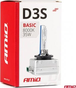 AMiO Żarówka ksenonowa żarnik xenon D3S 35W 8000K AMiO BASIC AMIO-02949 3