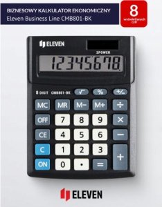 Kalkulator Eleven ELEVEN Kalkulator biurowy CMB801BK czarny 5