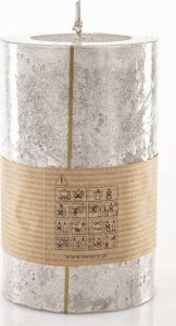 Art-Pol Pl Szampan Świeca Rustic Metalic Walec Średni Fi7 3