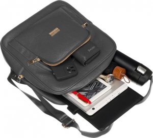 Peterson Pojemny plecak damski ze skóry ekologicznej - Peterson NoSize 12