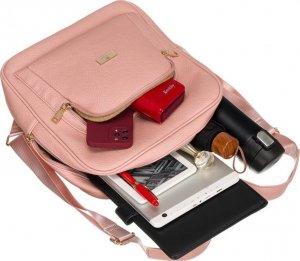 Peterson Pojemny plecak damski ze skóry ekologicznej - Peterson NoSize 11