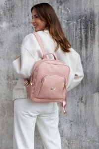 Peterson Pojemny plecak damski ze skóry ekologicznej - Peterson NoSize 15