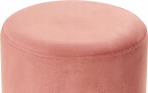 Beliani Puf welurowy ⌀ 35 cm różowy YANKTON 4