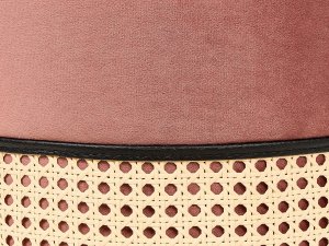 Beliani Puf welurowy ⌀ 35 cm różowy YANKTON 6