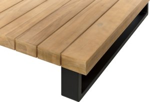 Beliani Zestaw ogrodowy drewniany 5-osobowy złamana biel MYKONOS 12