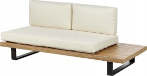 Beliani Zestaw ogrodowy drewniany 5-osobowy złamana biel MYKONOS 8