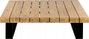 Beliani Zestaw ogrodowy drewniany 5-osobowy złamana biel MYKONOS 10