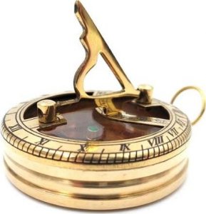 Triton Mosiężny zegar słoneczny z kompasem z otwieraną pokrywą NC2847 9