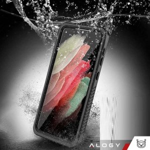 Alogy Etui wodoodporne do Samsung Galaxy S23 360 Alogy Pancerne Armor IP68 ze smyczką Czarne 13