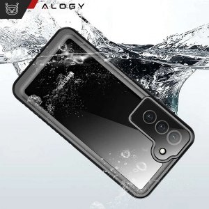 Alogy Etui wodoodporne do Samsung Galaxy S23 360 Alogy Pancerne Armor IP68 ze smyczką Czarne 2