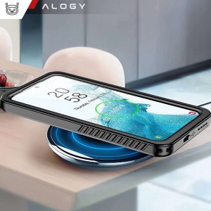 Alogy Etui wodoodporne do Samsung Galaxy S23 360 Alogy Pancerne Armor IP68 ze smyczką Czarne 4