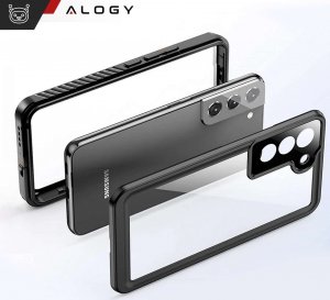 Alogy Etui wodoodporne do Samsung Galaxy S23 360 Alogy Pancerne Armor IP68 ze smyczką Czarne 5