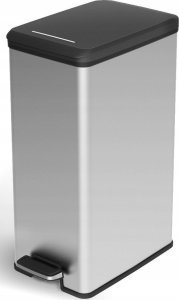 Kosz na śmieci Curver Kosz na śmieci z pedałem Deco, owalny, 40 L, srebrny 5