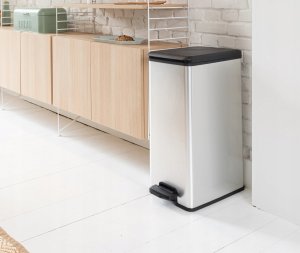 Kosz na śmieci Curver Kosz na śmieci z pedałem Deco, owalny, 40 L, srebrny 6