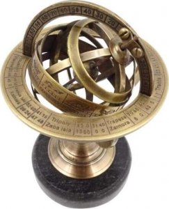 Triton Astrolabium mosiężne na podstawie z czarnego kamienia BN-2088Z 4