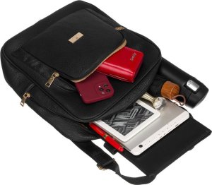 Peterson Pojemny plecak damski ze skóry ekologicznej - Peterson NoSize 12