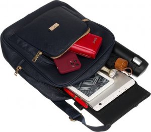 Plecak turystyczny Peterson Pojemny plecak damski ze skóry ekologicznej - Peterson NoSize 12