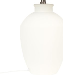 Lampa stołowa Beliani Lampa stołowa ceramiczna biała ARCOS 4
