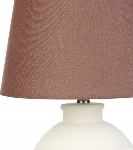 Lampa stołowa Beliani Lampa stołowa ceramiczna biała ARCOS 6