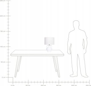 Lampa stołowa Beliani Lampa stołowa ceramiczna biała LABRADA 7