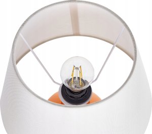 Lampa stołowa Beliani Lampa stołowa ceramiczna pomarańczowa FABILOS 5