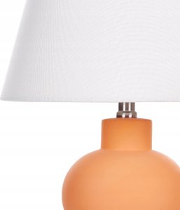Lampa stołowa Beliani Lampa stołowa ceramiczna pomarańczowa FABILOS 6