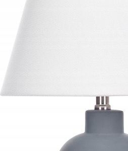 Lampa stołowa Beliani Lampa stołowa ceramiczna szara FABILOS 7