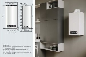 Piec gazowy Ariston KOCIOŁ GAZOWY KOND. CARES S SYSTEM 24 2