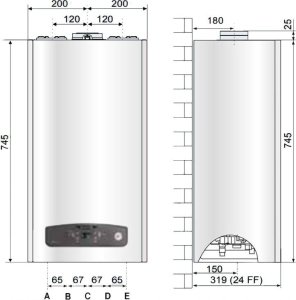 Piec gazowy Ariston KOCIOŁ GAZOWY KOND. CARES S SYSTEM 24 5