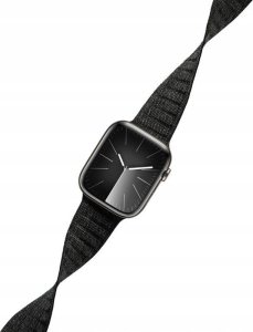 Crong Crong Melange - Pasek magnetyczny do Apple Watch 42/44/45/49 mm (czarny melanż) 4