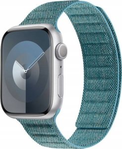 Crong Crong Melange - Pasek magnetyczny do Apple Watch 38/40/41 mm (turkusowy melanż) 2