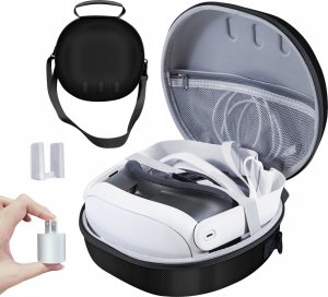 JYS Futerał Etui Pokrowiec Case Walizka Na Okulary Gogle Vr Oculus Meta Quest 3 / Jys-mq007 Czarny 4