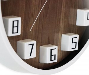MPM Zegar ścienny MPM E01.4289.0054 fi 30 cm Czytelny cichy 5
