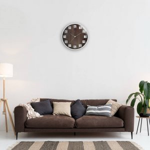 MPM Zegar ścienny MPM E01.4289.0054 fi 30 cm Czytelny cichy 7