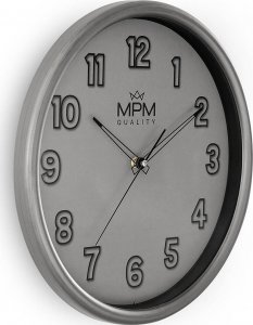MPM Zegar ścienny MPM E01.4331.92 fi 35 cm szary cichy 2