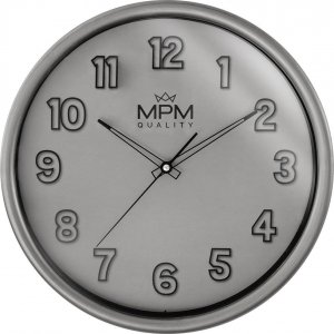 MPM Zegar ścienny MPM E01.4331.92 fi 35 cm szary cichy 3