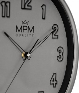 MPM Zegar ścienny MPM E01.4331.92 fi 35 cm szary cichy 4