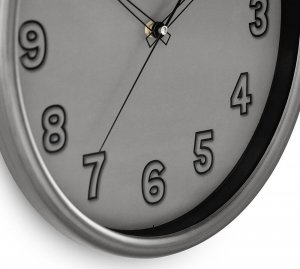 MPM Zegar ścienny MPM E01.4331.92 fi 35 cm szary cichy 6